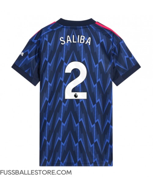 Günstige Arsenal William Saliba #2 Auswärtstrikot Damen 2025-26 Kurzarm Günstige Arsenal William Saliba #2 Auswärtstrikot Damen 2025-26 Kurzarm